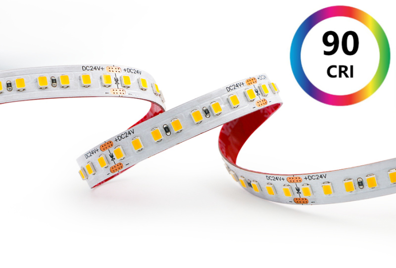 PROFI LED pásek 16,8W, CRI>90, PROFI, 160LED, 24VDC, 10mm, 130Lm/W, 2836 Barva světla: Teplá bílá, 3000K