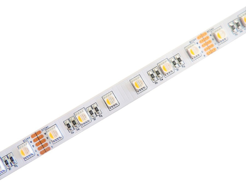 RGBW LED pásek 4v1, 19,2W/m, RGB+bílá, 12mm, PROFI, 12V, IP20, 60LED/m, 5050
