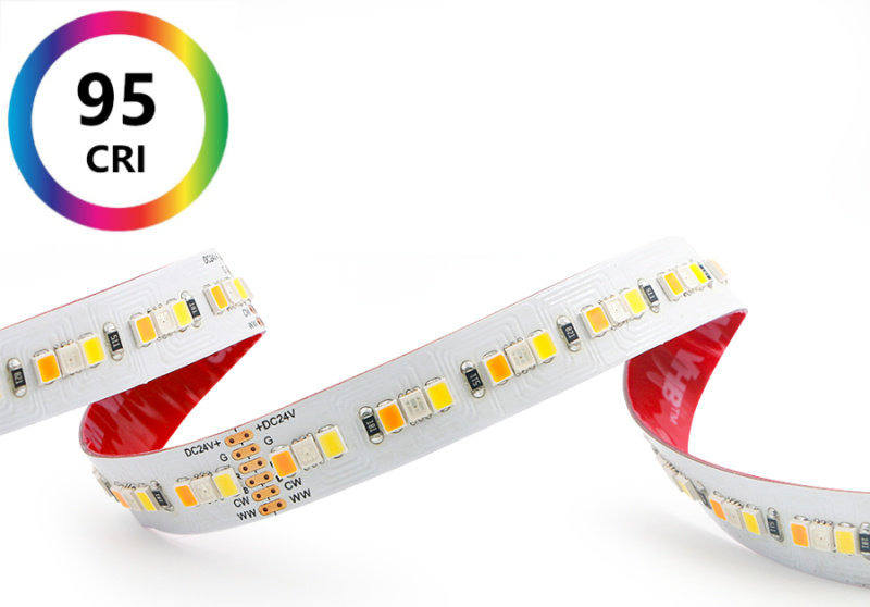 RGB+CCT PROFI LED pásek 5v1, 34W/m, RGB+ Studená+ teplá bílá, 12mm,  24V, IP20, 216LED/m