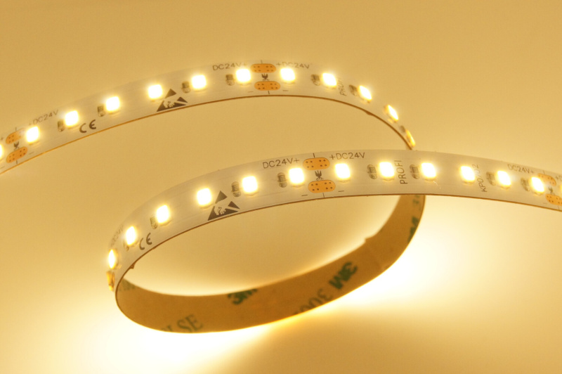 Jednobarevný LED pásek 10W, 120LED, CRI>80, 10mm, 2OZ, 300LSE, 24VDC, 3 roky záruka Barva světla: Teplá bílá, 2700K