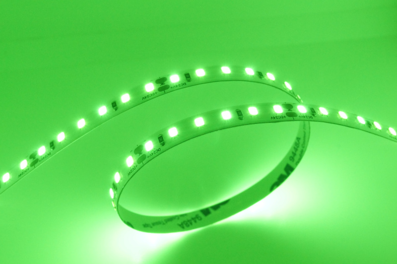 LED pásek 9,6W, 120LED, CRI>85, 8mm, 2OZ, 3M, 24VDC, IP20 Barva světla: Zelená