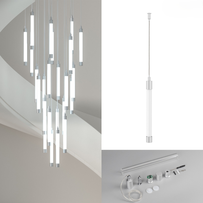 Sada pro výrobu zavěšeného vertikálního svítidla z LED 360 NEON 24