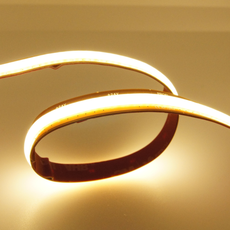 5W FREECUT COB LED pásek, 8mm, 24VDC, 528LED/m, Ra>90, IP20, 5let záruka Barva světla: Teplá bílá, 3000K