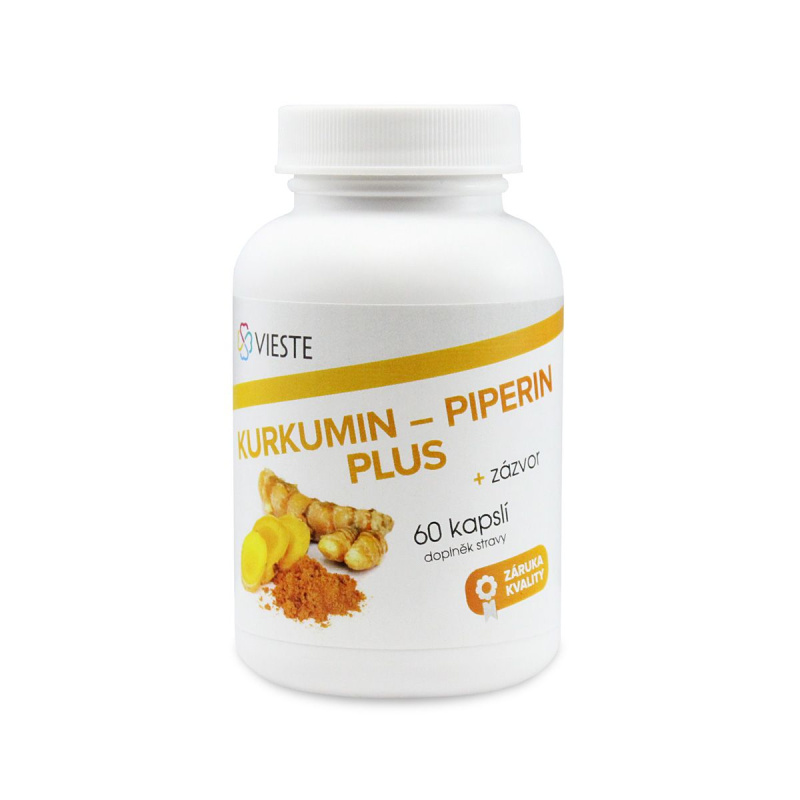 VIESTE Kurkumin piperin plus 60 kapslí