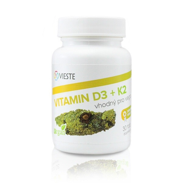 VIESTE  Vitamin D3 + K2 30 tobolek