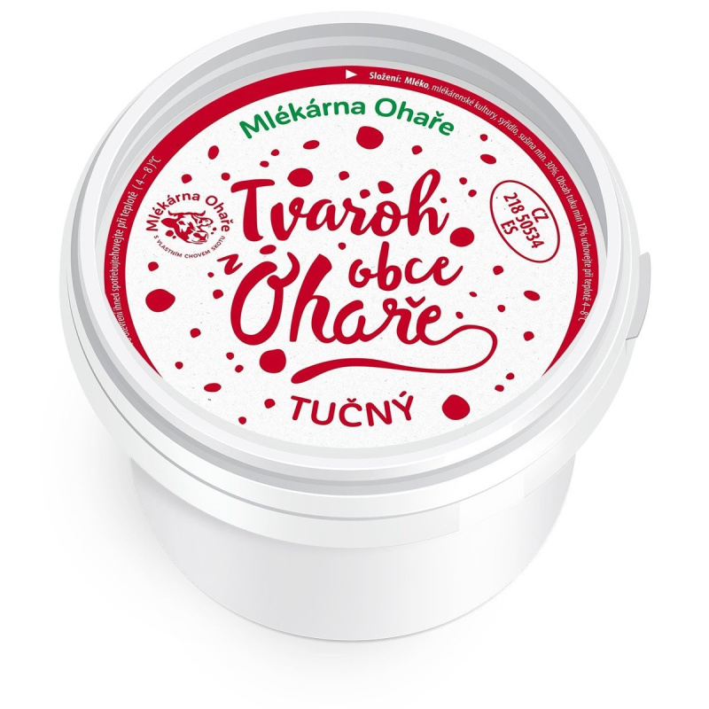 Mlékárna Ohaře Tvaroh tučný