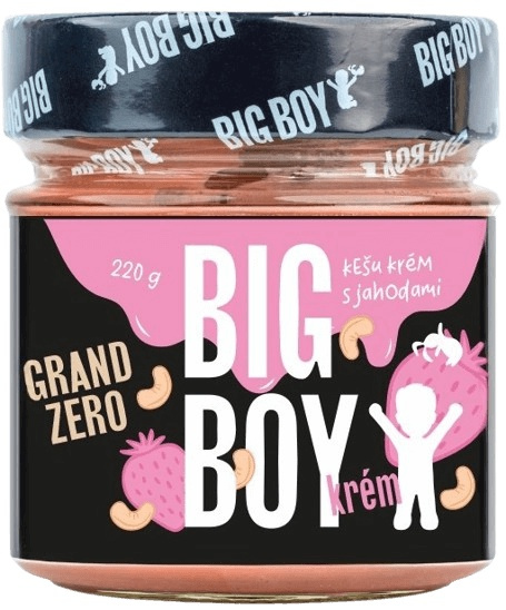 BIG BOY® Grand zero jahoda -  Kešu krém s jahodami 220g