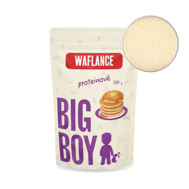 BIG BOY® Proteinové Waflance - sypká směs na přípravu vaflí a lívanců 300g EKO