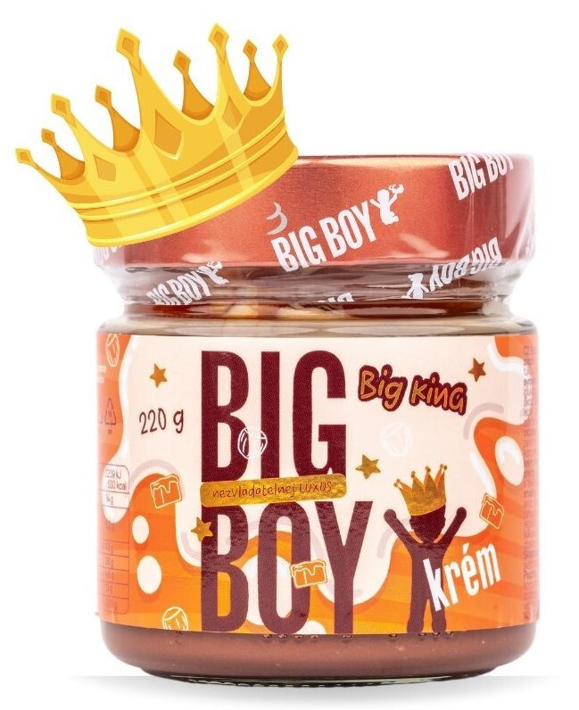 Big Boy Big King - Krém s lískovými ořechy s mlékem a karamelem 220 g