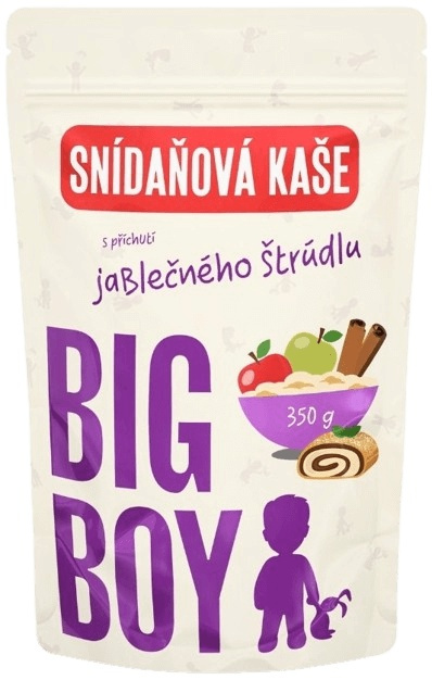 BIG BOY® Ovesná bezlepková kaše s příchutí jablečného štrúdlu 350 g