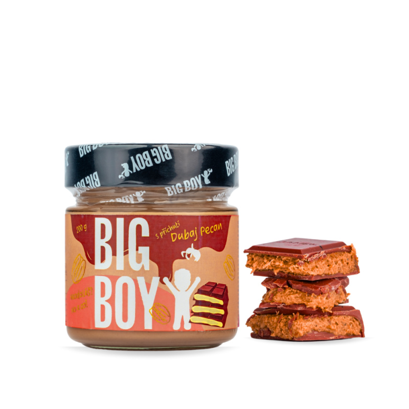 BIG BOY® Pekanový krém s příchutí dubajské čokolády 200g