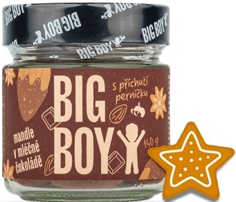 BIG BOY® Mandle v mléčné čokoládě s perníkovým kořením 140g