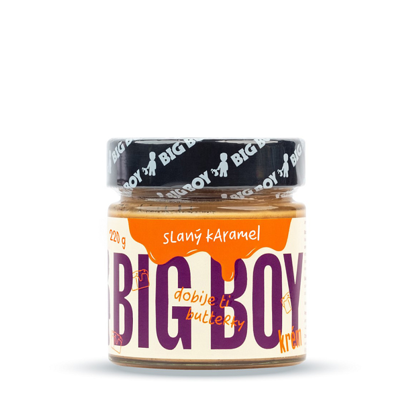 BIG BOY® Slaný karamel - Arašídový krém s karamelem a himalajskou solí 220g