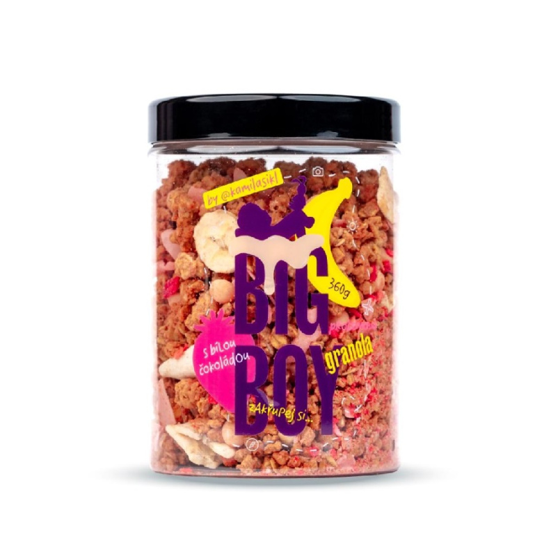 BIG BOY Proteinová granola s bílou čokoládou by KamilaSikl 360 g