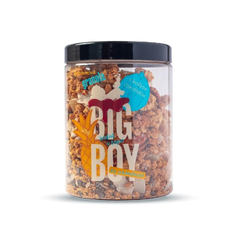 BIG BOY Proteinová granola s hořkou čokoládou by KamilaSikl 360 g
