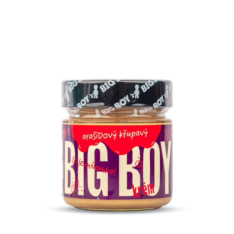 BIG BOY® Arašídový krém křupavý 220g
