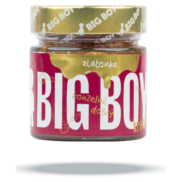 Big Boy Zlatonka - Sladký lískový krém s kousky křupavých oříšků a kakaem, 220 g