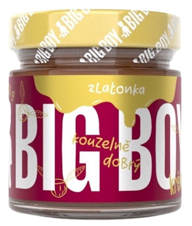 Big Boy Zlatonka - Sladký lískový krém s kousky křupavých oříšků a kakaem, 220 g