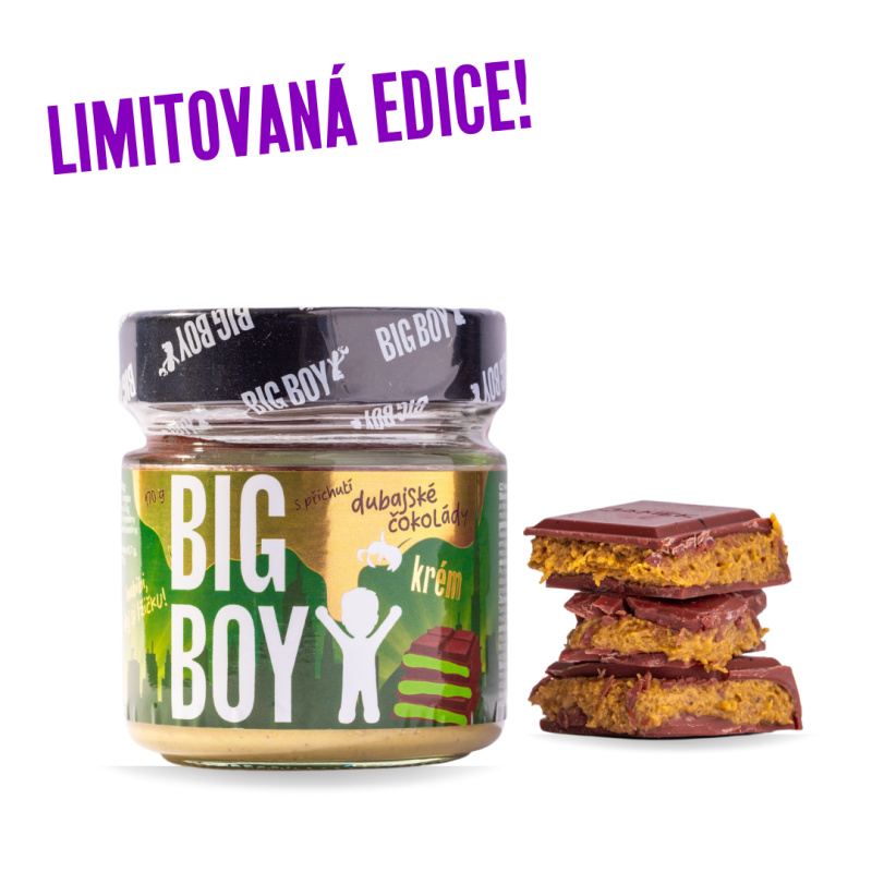 BIG BOY Pistáciový krém s příchutí dubajské čokolády 170 g (limitovaná edice)