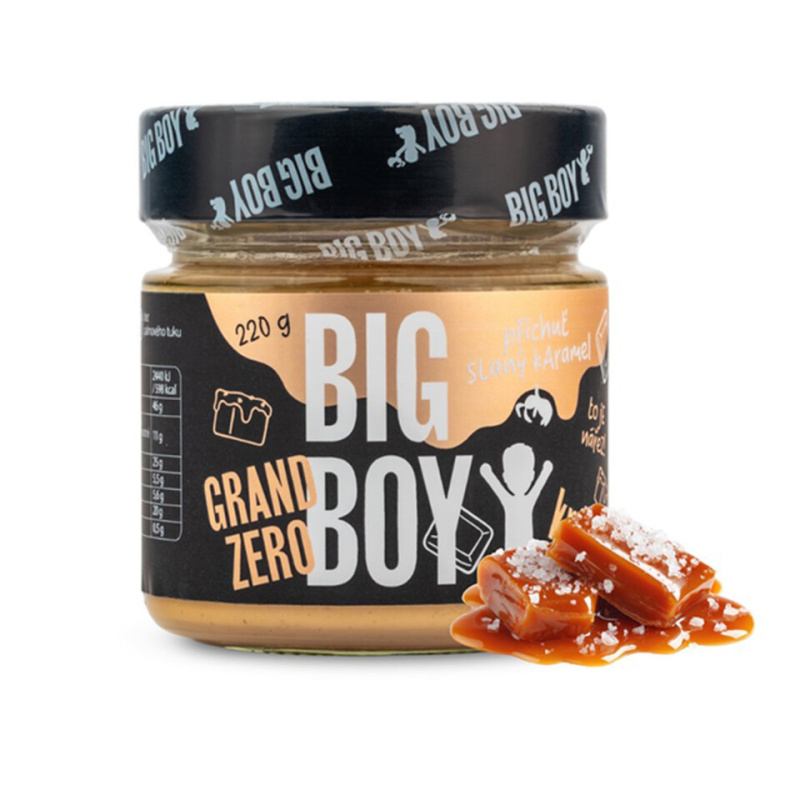 BIG BOY® Grand zero s příchutí slaný karamel 220g