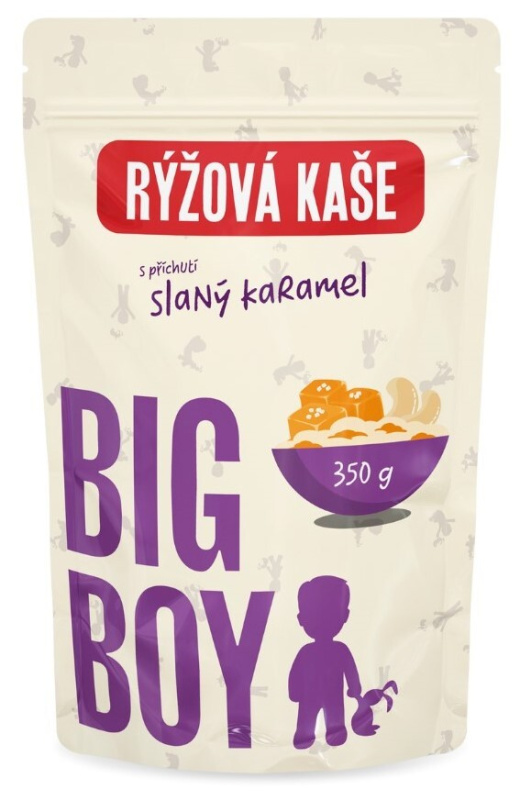 BIG BOY® Rýžová kaše Sweet and Salty s příchutí slaného karamelu 350g Eko varianta