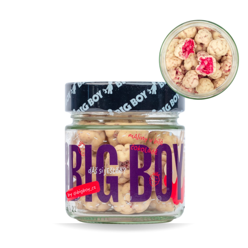 BIG BOY® Maliny v bílé čokoládě 70g
