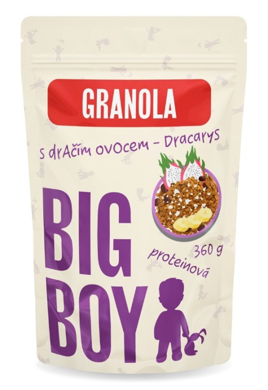 BIG BOY® Proteinová granola s dračím ovocem 360g Eko varianta