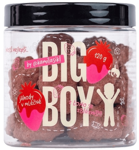 Big Boy Jahody v mléčné čokoládě by @kamilasikl - 120 g
