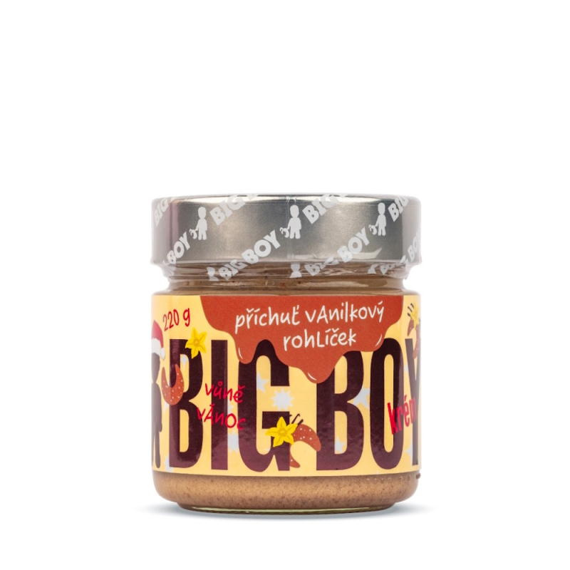 BIG BOY® Vanilkový rohlíček - Oříškový krém s příchutí vanilkového rohlíčku 220g