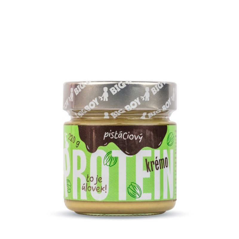 BIG BOY Protein Kremo pistáciový - Proteinový pistáciový krém 220g