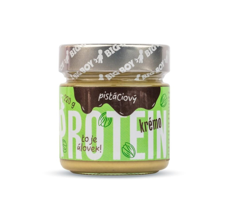 BIG BOY Protein Kremo pistáciový - Proteinový pistáciový krém 220g
