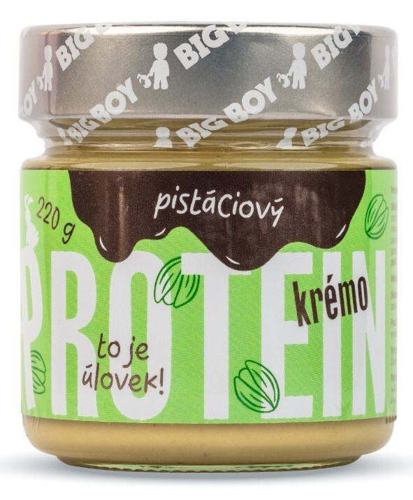 BIG BOY Protein Kremo pistáciový - Proteinový pistáciový krém 220g