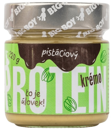BIG BOY Protein Kremo pistáciový - Proteinový pistáciový krém 220g