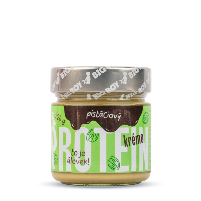 BIG BOY Protein Kremo pistáciový - Proteinový pistáciový krém 220g