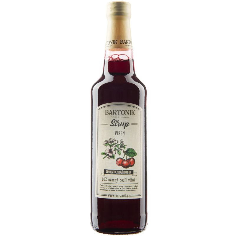 Bartonik Sirup višeň sklo