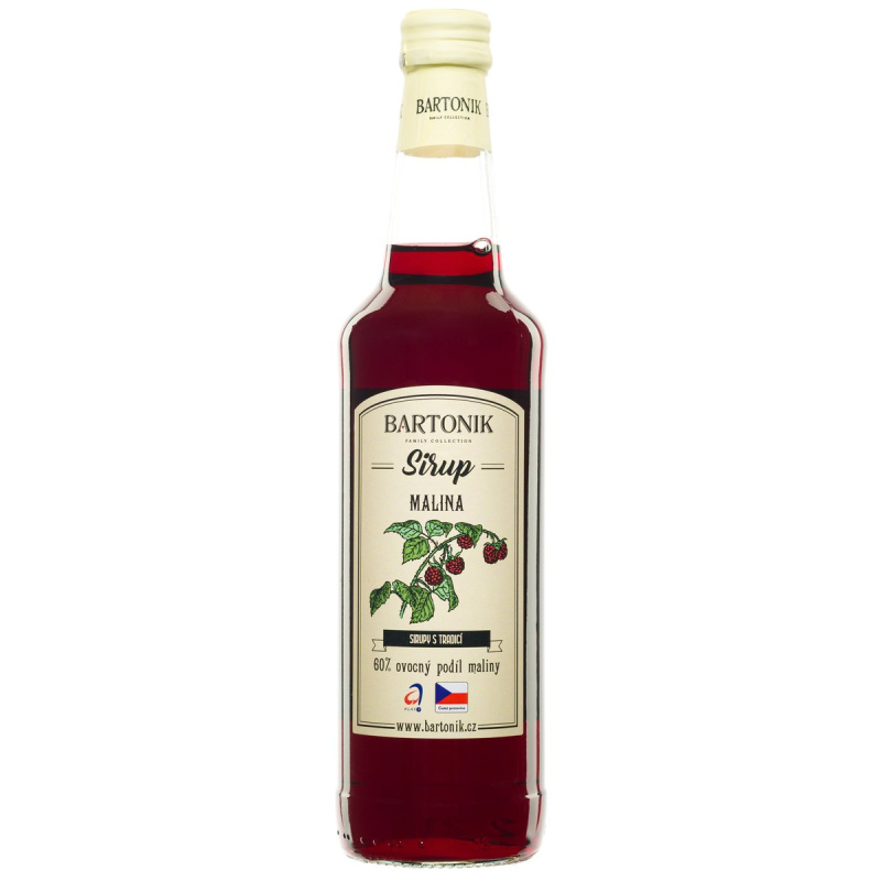 Bartonik Sirup malina sklo