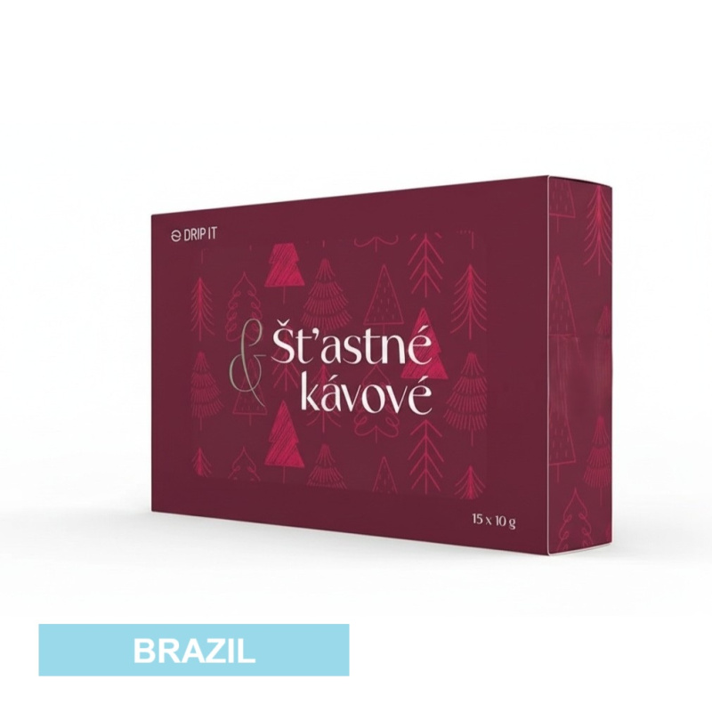Vánoční edice kávy ve filtru – Brazil 15 káv