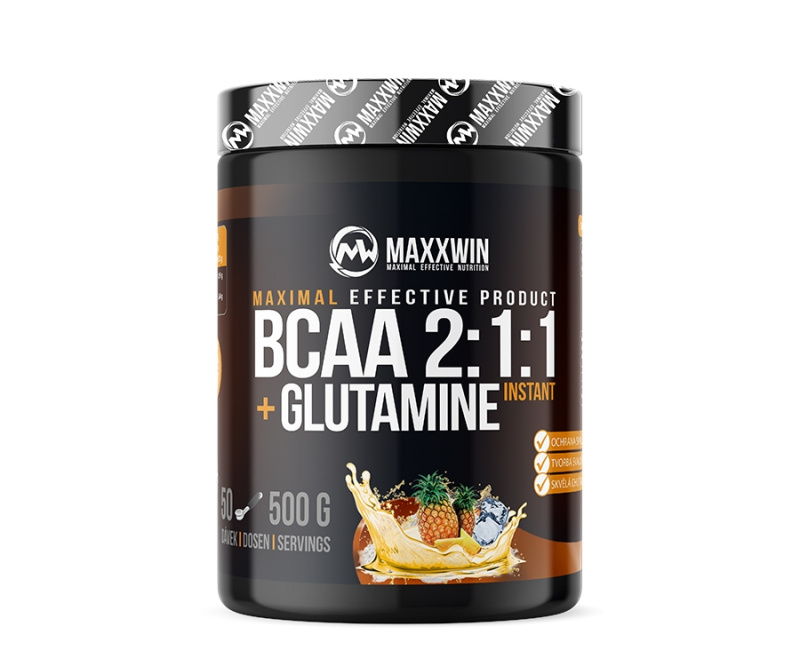 MAXXWIN BCAA + Glutamine 500g - ananas