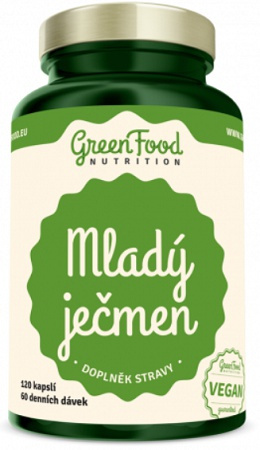 GreenFood Mladý Ječmen (Barley Grass) 120 kapslí