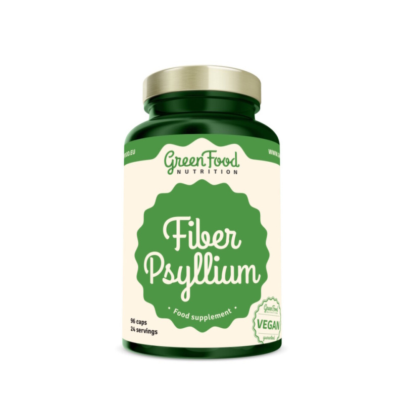 GreenFood Vláknina Psyllium 96 kapslí