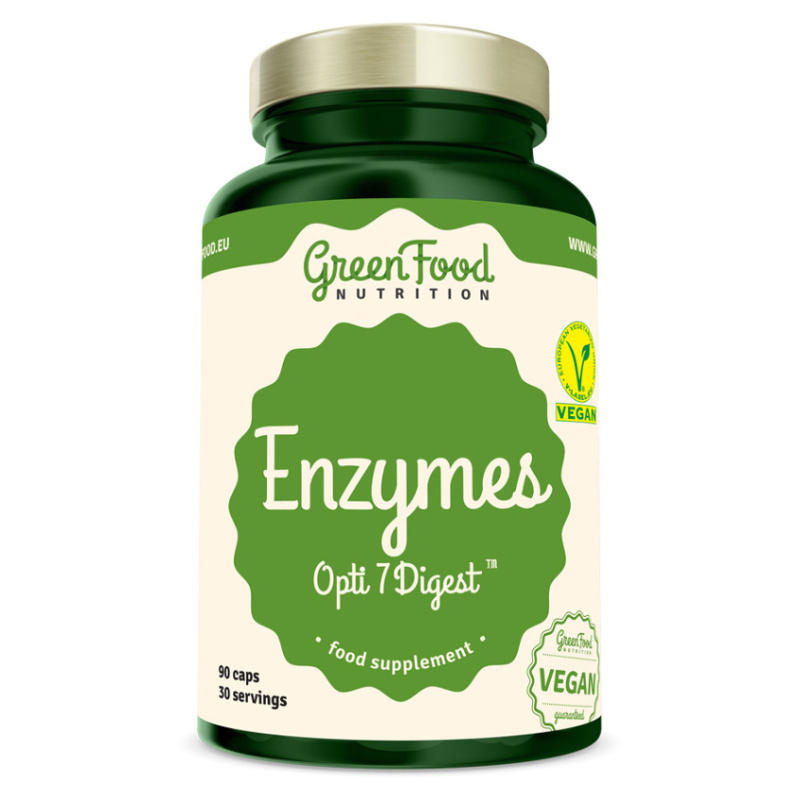 GreenFood Enzymy Opti7 Digest 90 kapslí