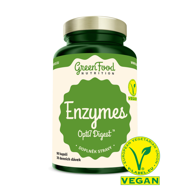 GreenFood Enzymy Opti7 Digest 90 kapslí