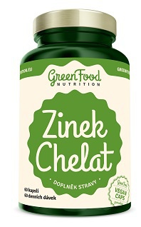 GreenFood Zinek Chelát 60 kapslí