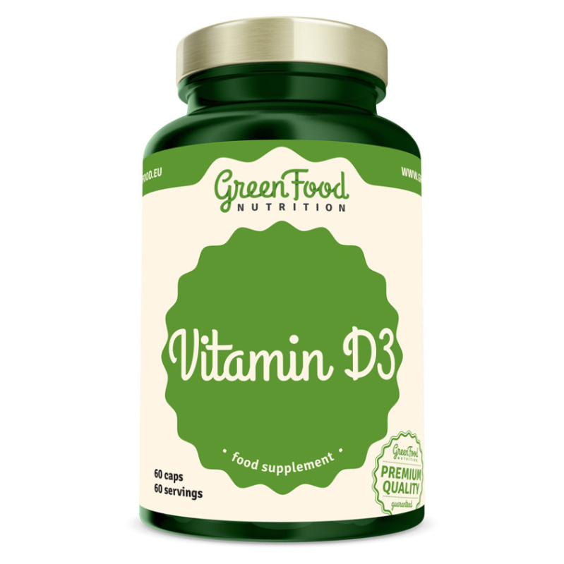 GreenFood Vitamin D3 60 kapslí