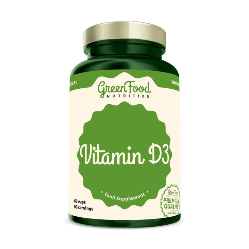 GreenFood Vitamin D3 60 kapslí