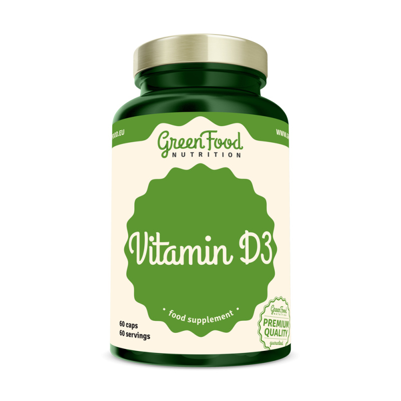 GreenFood Vitamin D3 60 kapslí