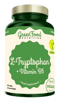 GreenFood L-Tryptophan + Vitamin B6 90 kapslí