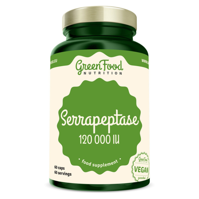 GreenFood Serrapeptase 60 kapslí