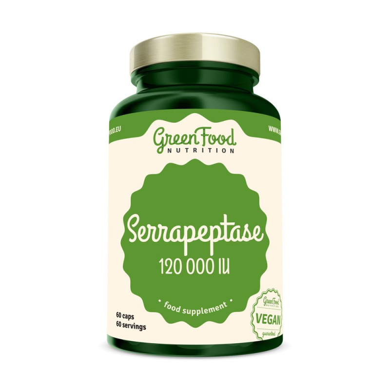 GreenFood Serrapeptase 60 kapslí