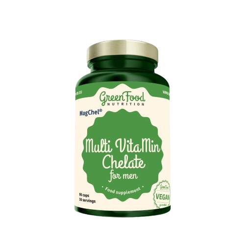 GreenFood Multi VitaMin Chelát Pro muže 90 kapslí